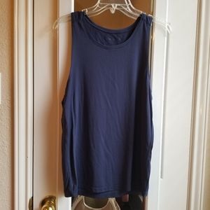Outdoor voices Navy mesh tank
